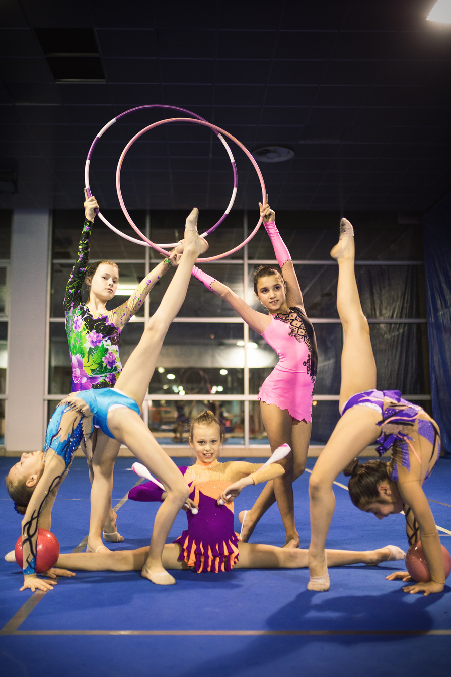 Rhythmic gymnastics girls